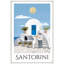 Santorini Travel Poster - Framed-1116179079