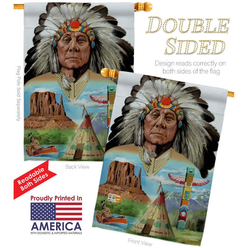 Polyester 2 faces American American 40 po x 28 po Ensemble de drapeaux
