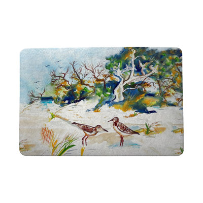 Tapis d'entrée antidérapant d'intérieur 18 po x 26 po Lowenthal Trees and Beach