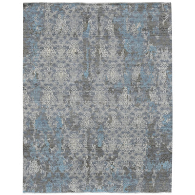 Pearl Oriental Area Rug in Gray