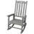 Wooden Oversized Porch Rocker Chair With Wide Seat And Tall Backrest,High Back Smooth Rocking Chairs For Outdoor & Indoor-1910838840