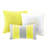Printed Cotton Quilt With Pieced Details, Yellow Grey, Full/queen Reversible Pillows, Full Queen-119105169-119105170