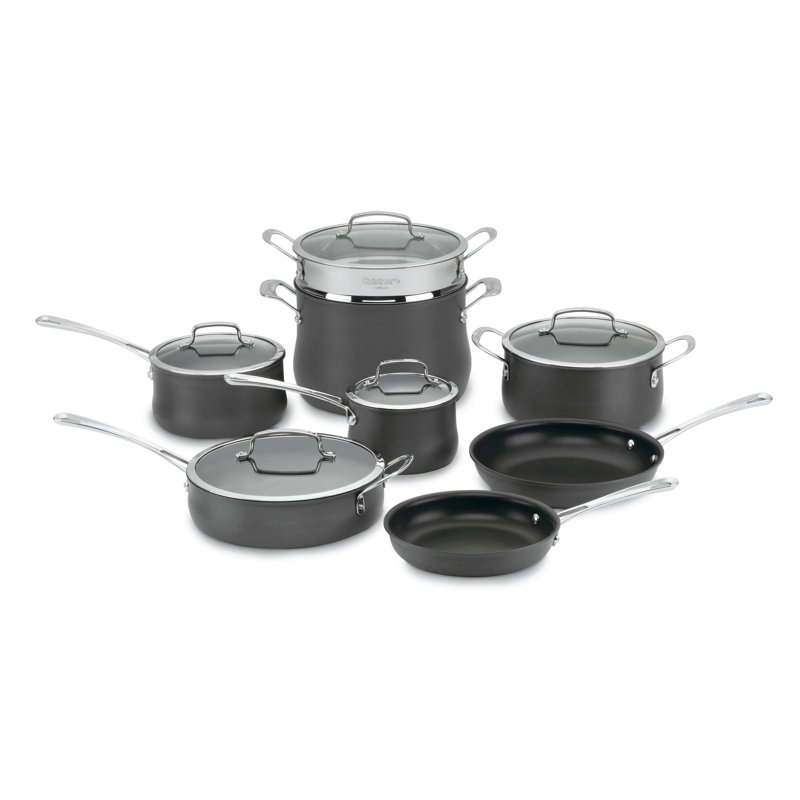 Batterie de cuisine antiadhésive anodisée dure 13 pièces Cuisinart