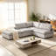 Canapé modulaire rembourré avec repose-pieds 4 pièces Nuccio-131636838
