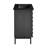 Cascade 24 in. Black Oak Bathroom Vanity With Black, 3-Hole Ceramic Sink Top-100841298