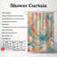 Rideau de douche standard 1 pièce Abstract Glow-974713668