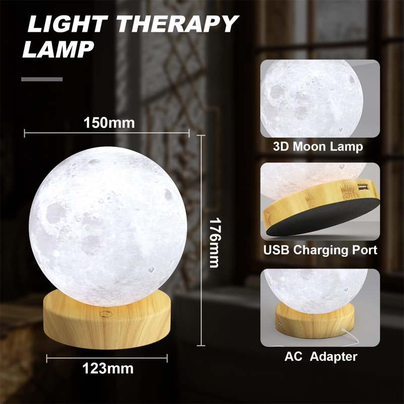 Darriel Wood Globe Lamp