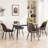 Chardee Tufted Upholstered Dining Chairs Faux Leather Waterproof Side Chair With Metal Frame-304930561