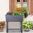 Oversized Self-Watering Outdoor Planter Box and Raised Garden Bed with a Adjustable Storage Shelf