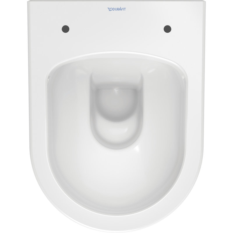 Duravit Me by Starck 1.28 GPF Elongated Wall Mounted Toilet with High Efficiency Flush, White