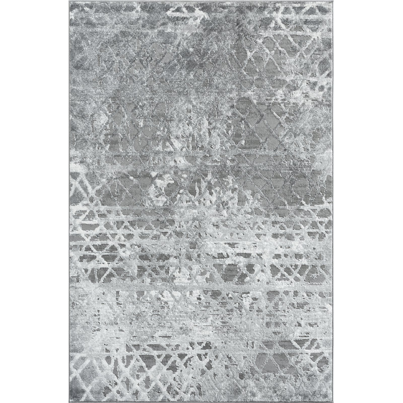 Tapis gris, Rectangle 7 pi 9 po x 9 pi 9 po