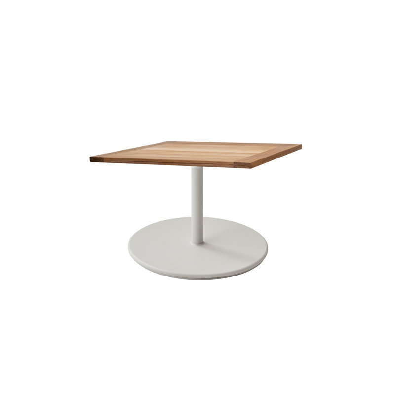 Go Outdoor Square Coffee Table, 15.9" H x 29.6" W x 29.6" D, Lava Gray