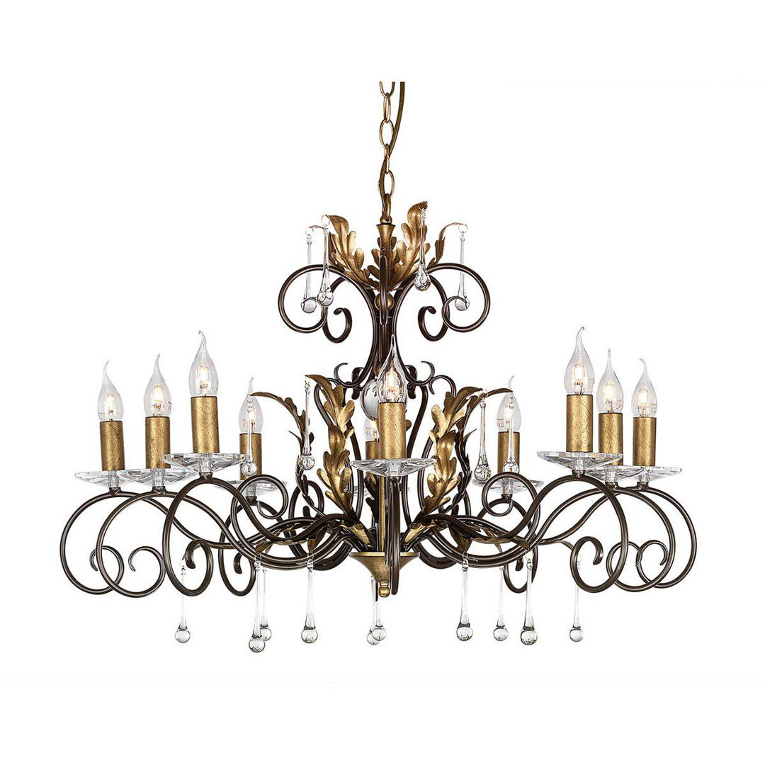 Barcroft 10 - Light Candle Style Chandelier