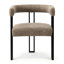 Ensemble de chaises de salle à manger 18 po en tweed rembourré (ensemble de 8)-132042885