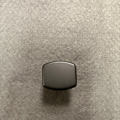 (5 Pack) 1-5/32 inch Framed Farmhouse Knob Flat Black