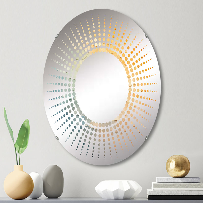 Starburst Decorative Mirror-MIR117134-Oval, 20 po x 30 po , Rayons de soleil
