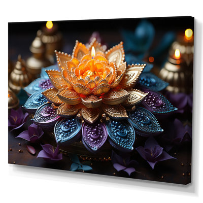 Hinduisim Vibrant Mandala - Hinduism Wall Art