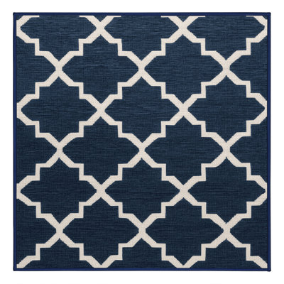 Machine Washable Trellis Gray Area Rug