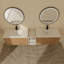 Meuble-lavabo double 82,93 po avec plateau en résine Maxen-2007093866