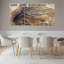 Arid Synthesis Desert Landscape Canvas Wrapped Wall Art Oil Painting Print Set Of 3-2112409529