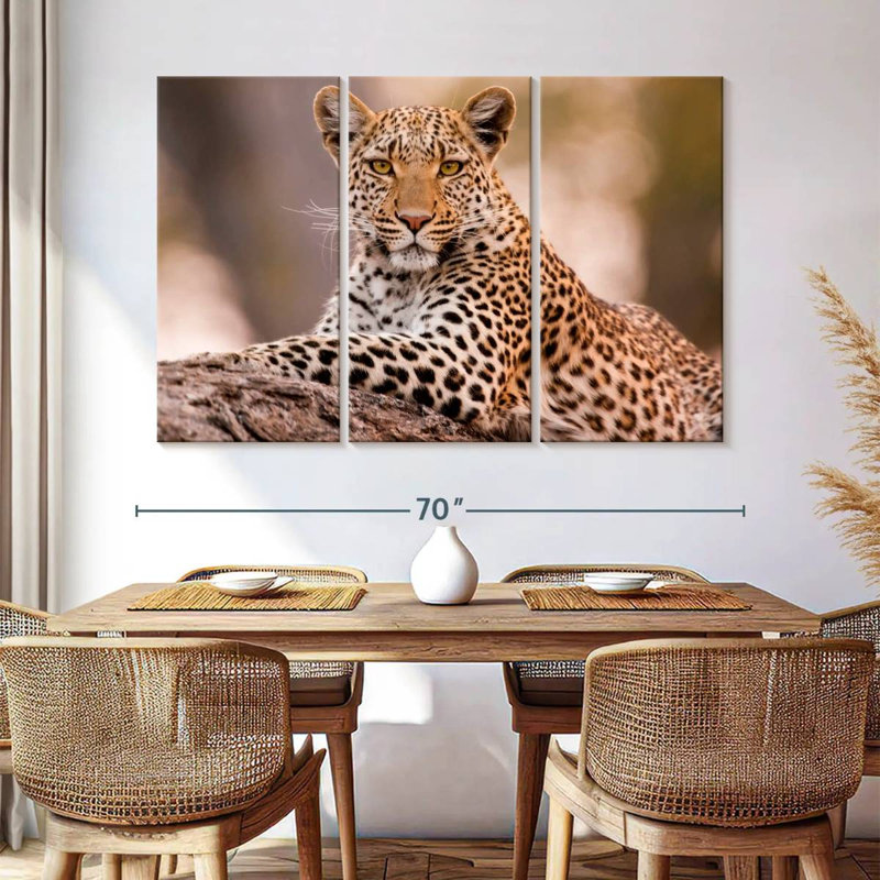 Brampt Botswana Leopard, 42" H x 65" W