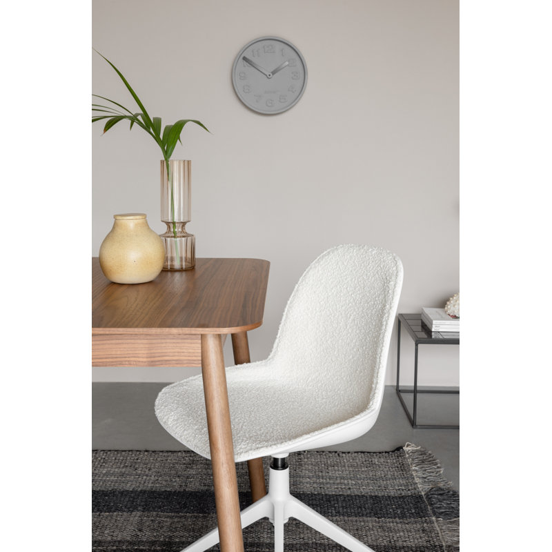 Albert Kuip Upholstered Dining Chair, White, White
