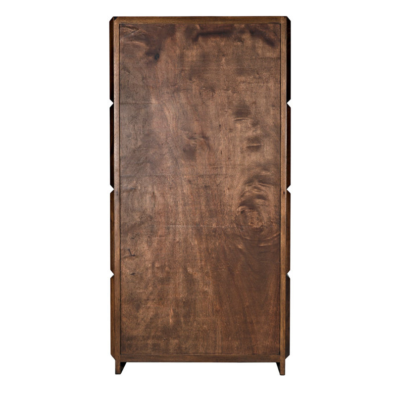 Collins Display Stand, Dark Walnut/Clear
