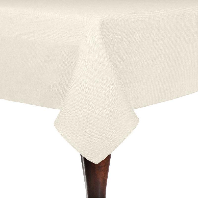 Ultimate Textile Square Tablecloth, 2, 45" x 45", Ivory