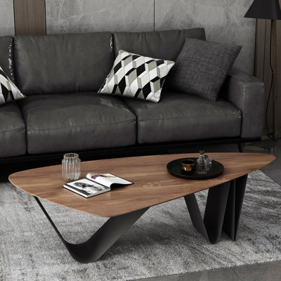 Wabi-sabi shaped minimalist coffee table