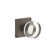 Viaggio Quadrato Linen Rosette Double Dummy With Circolo Crystal Knob In Titanium Grey