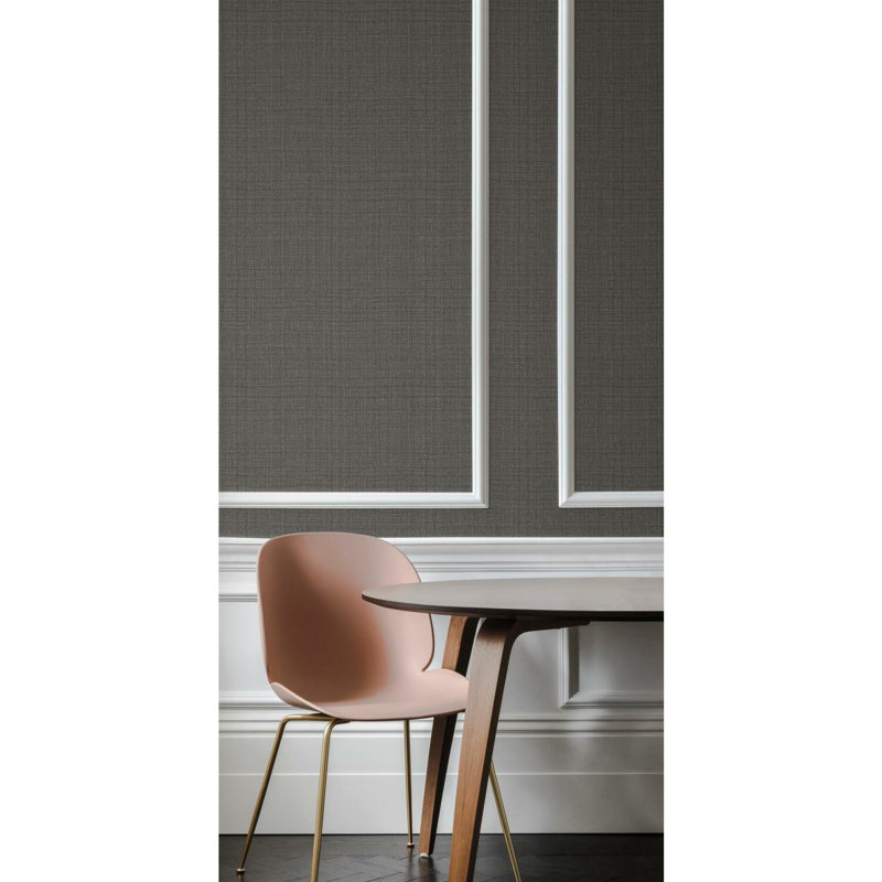 Rouleau de papier peint L 27 pi x l 27 po Caprice, Gris foncé