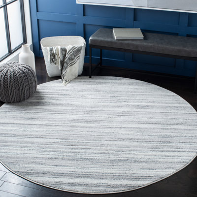 Melby Abstract Gray/Ivory Area Rug