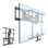 Mount-it Pull Down Fireplace Tv Mount For Tvs From 65 In. To 85 In., Black