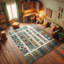 Machine Printed 177cm X 122cm Area Rug