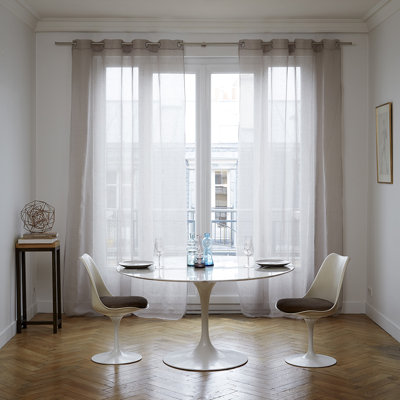 Heaton Linen Sheer Single Curtain Panel Single Panel