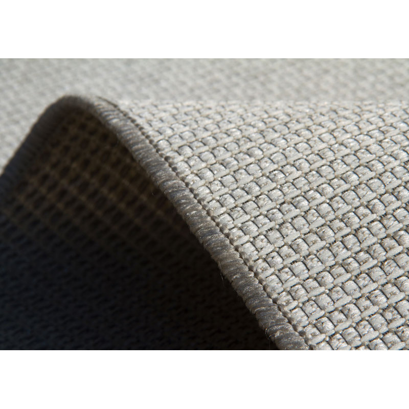 Danger Solid Colour Flatweave Indoor / Outdoor Area Rug, Rectangle 80 x 150cm