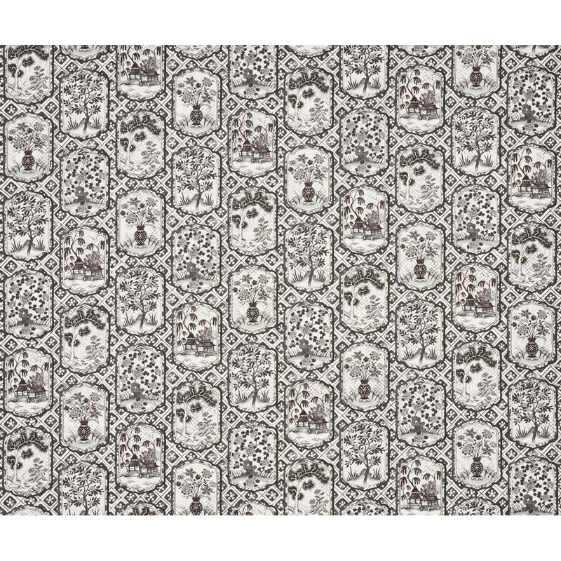 Tissu Schumacher x Johnson Hartig Ting Ting, Noir