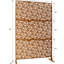 Paravent d'extérieur en métal 193 cm x 122 cm - Brun vieilli pour terrasse/patio