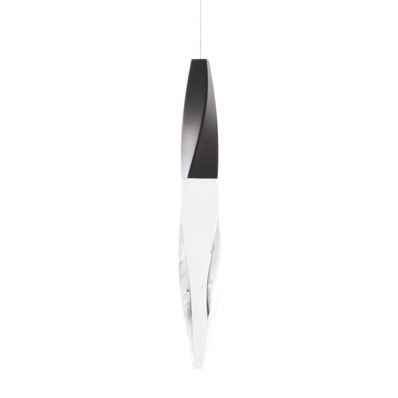 Kindjal 1 - Light LED Pendant, Black, 18" H x 2.8" W x 2.8"