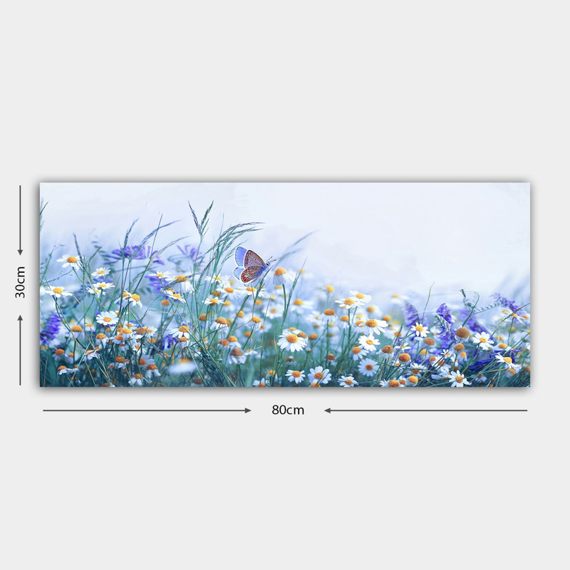 Superbe peinture sur toile décorative, 11,8 po x 31,5 po | 100% toile, encadrée avec un cadre 100% bois (épaisseur: 1,6 po) | Parfait pour la décoration intérieure, le salon et le bureau, élégant et accrocheur