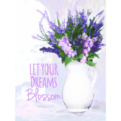 " Vased Lavender Floral "
