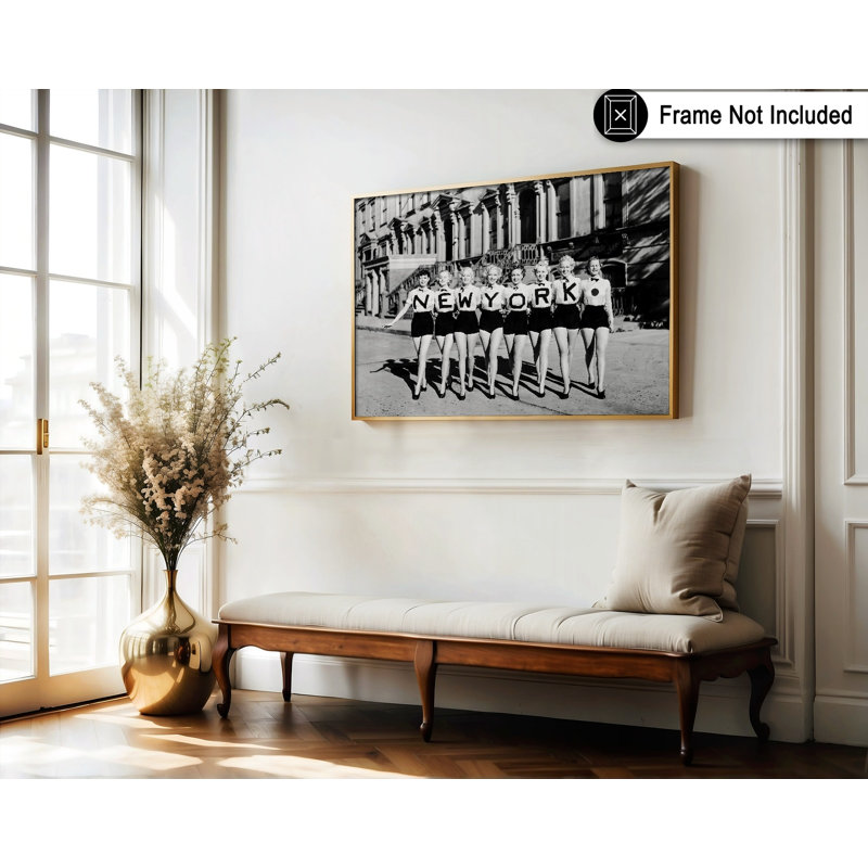 Filles de New York, H 16 po x l 20 po, Affiche, Sans cadre