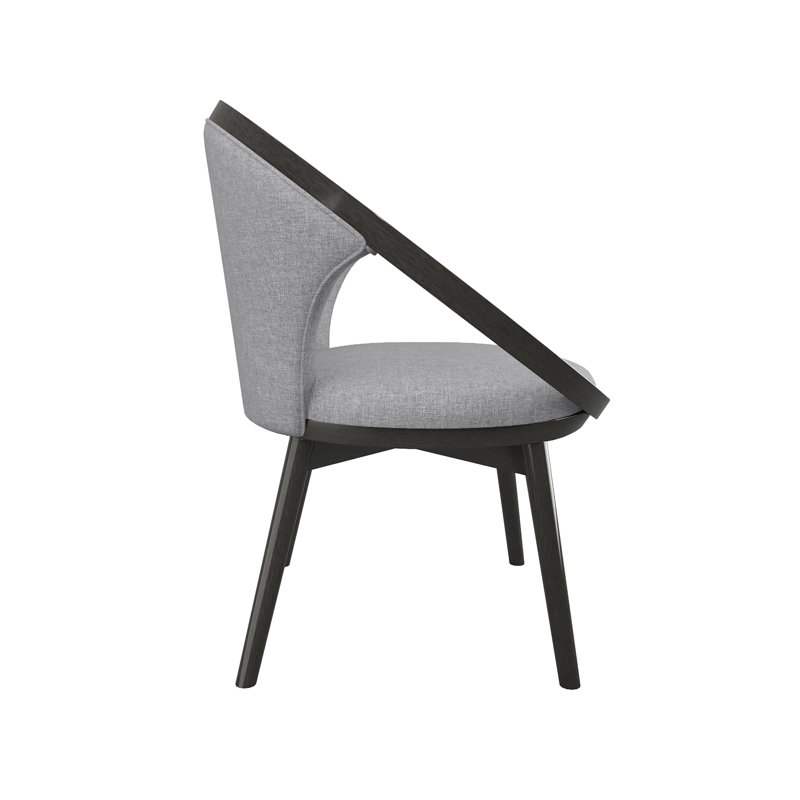 Fauteuil rembourré Currington, 100 % polyester gris, gris