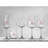 JoyJolt Meadow Butterfly Champagne Flute Glasses, 10oz