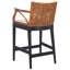 Tabouret de comptoir rembourré Caedon Gianni-1806744776
