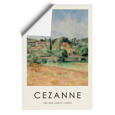 The Red Earth Print by Paul Cezanne - Frameless Print