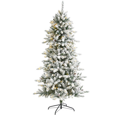 Lighted Artificial Fir Christmas Tree