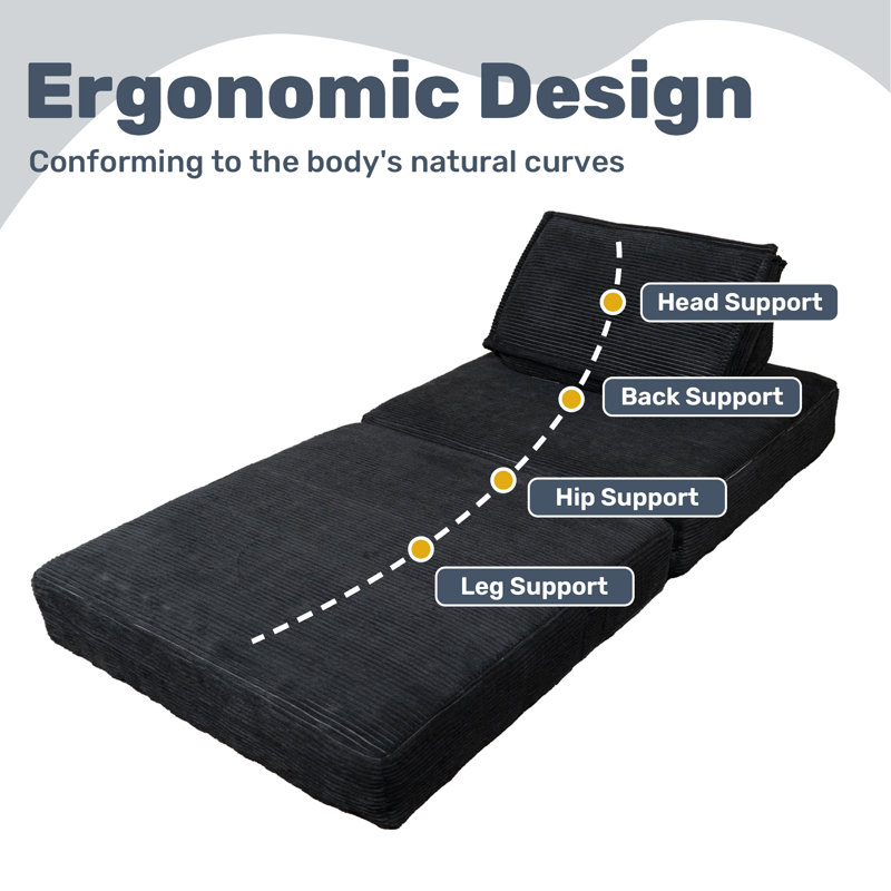 Folding Sofa Bed With Pillow