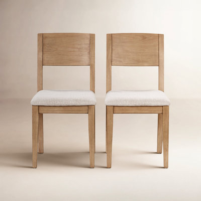 Vienna Set Of 2 Reclaimed Pine Wood Dining Chairs