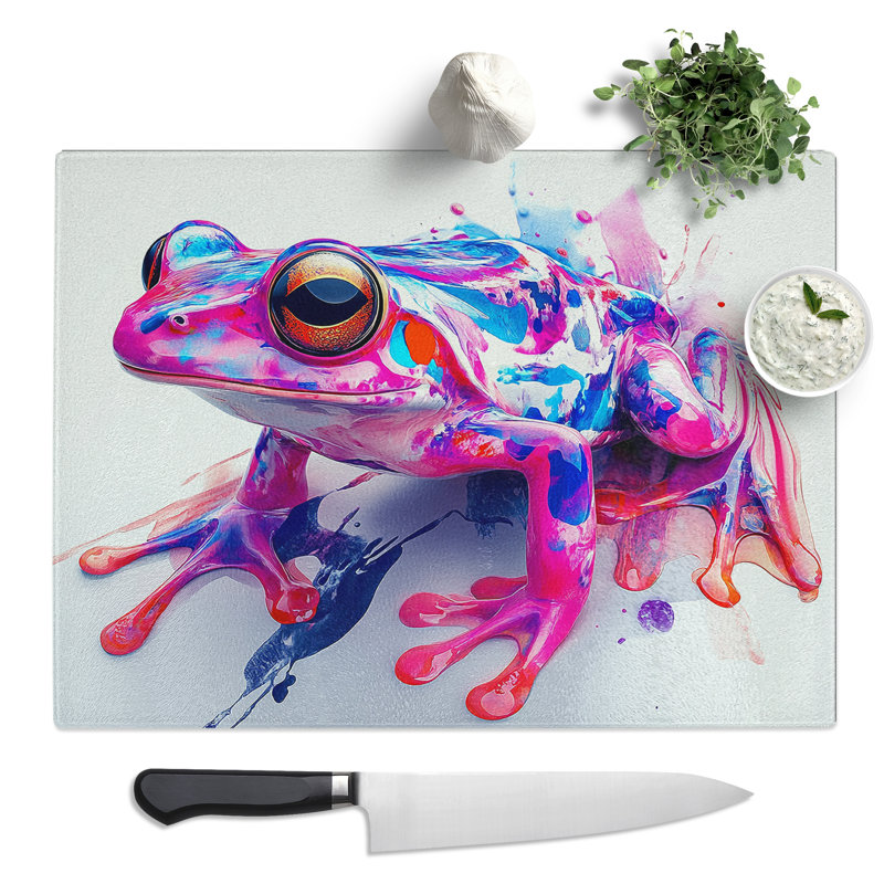 Frog Vol.2  Glass Chopping Board